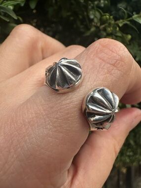 Sunshine Reeves Open Horseshoe Ring Arrows, Stars 925 Sterling Silver